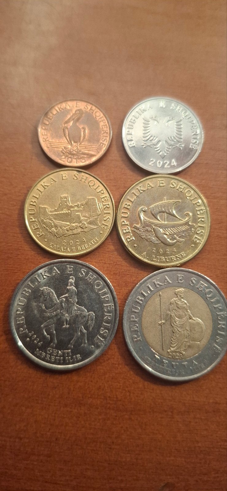 Set Albanese Lek munten 1, 5, 10, 20, 50, 100 Lek, Ophalen of Verzenden, Overige landen, Setje