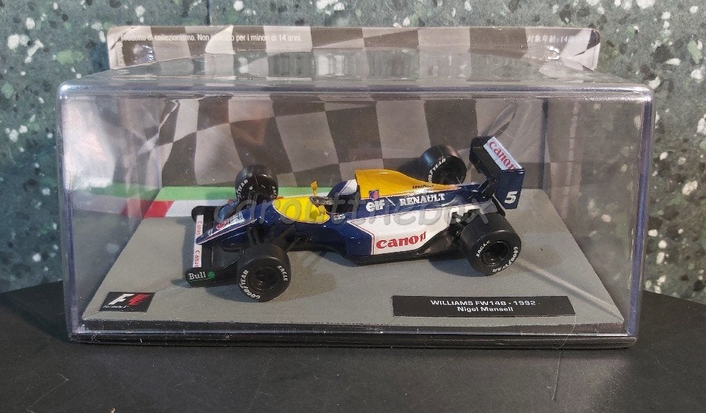 Williams FW14B Mansell 1992 1:43 Atlas, Hobby en Vrije tijd, Modelauto's | 1:43, Verzenden, Nieuw, Auto, Overige merken