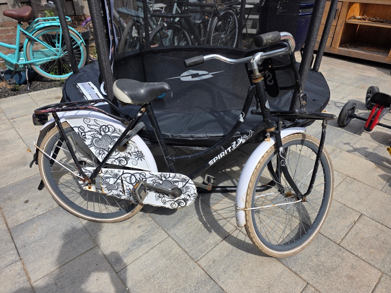 Spirit fiets - Gebruikt en verweerd, Ophalen