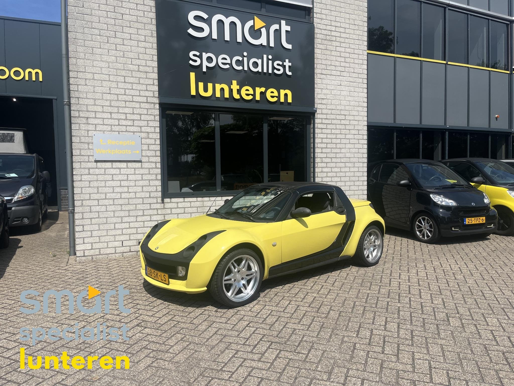 smart roadster 0.7 turbo Brabus stijl Revisie motor, Auto's, Automaat, Gebruikt, Zwart, Origineel Nederlands