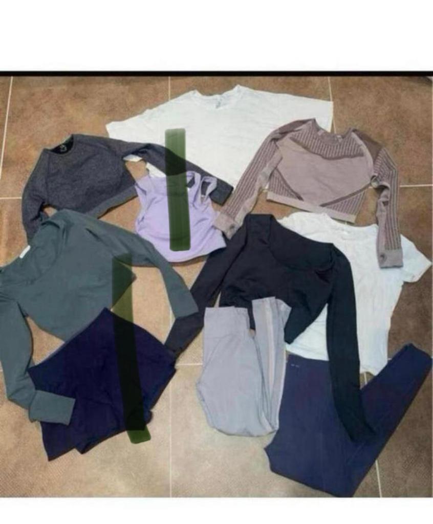 Sportkleding pakket: tops, leggings en shirts, Maat 38/40 (M), Overige kleuren, Ophalen of Verzenden, Fitness of Aerobics