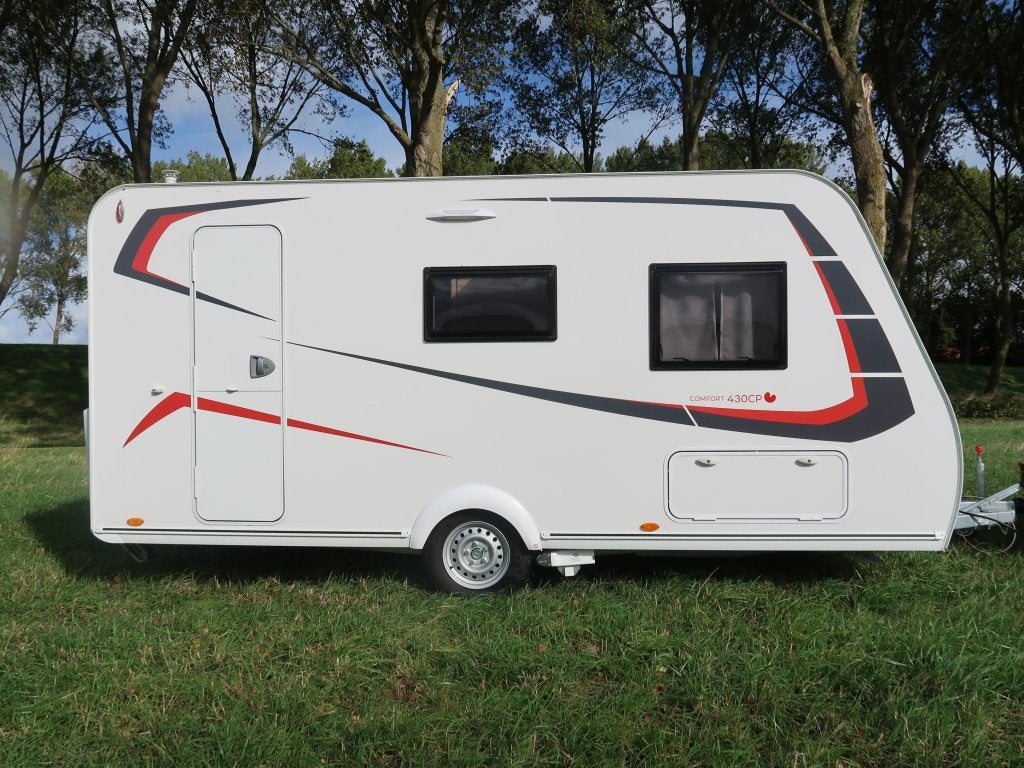 Sterckeman Easy 430 CP / Walker voortent, Sterckeman, Bedrijf, Treinzit, Dwarsbed