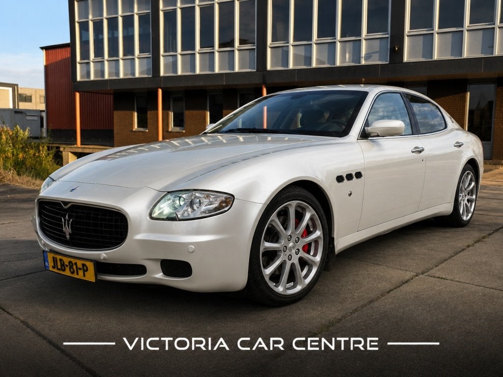 Maserati Quattroporte 4.2 V8 - ZF - Parelmoer wit (bj 2007), Auto's, Maserati, Automaat, 4244 cc, Gebruikt, 8 cilinders
