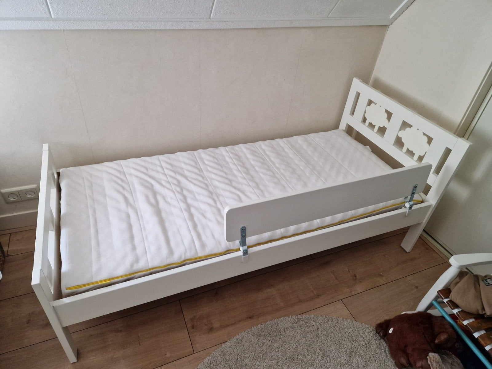 IKEA Kritter peuterbed (70x160) compleet, Gebruikt, 70 tot 85 cm, 140 tot 160 cm, Ophalen
