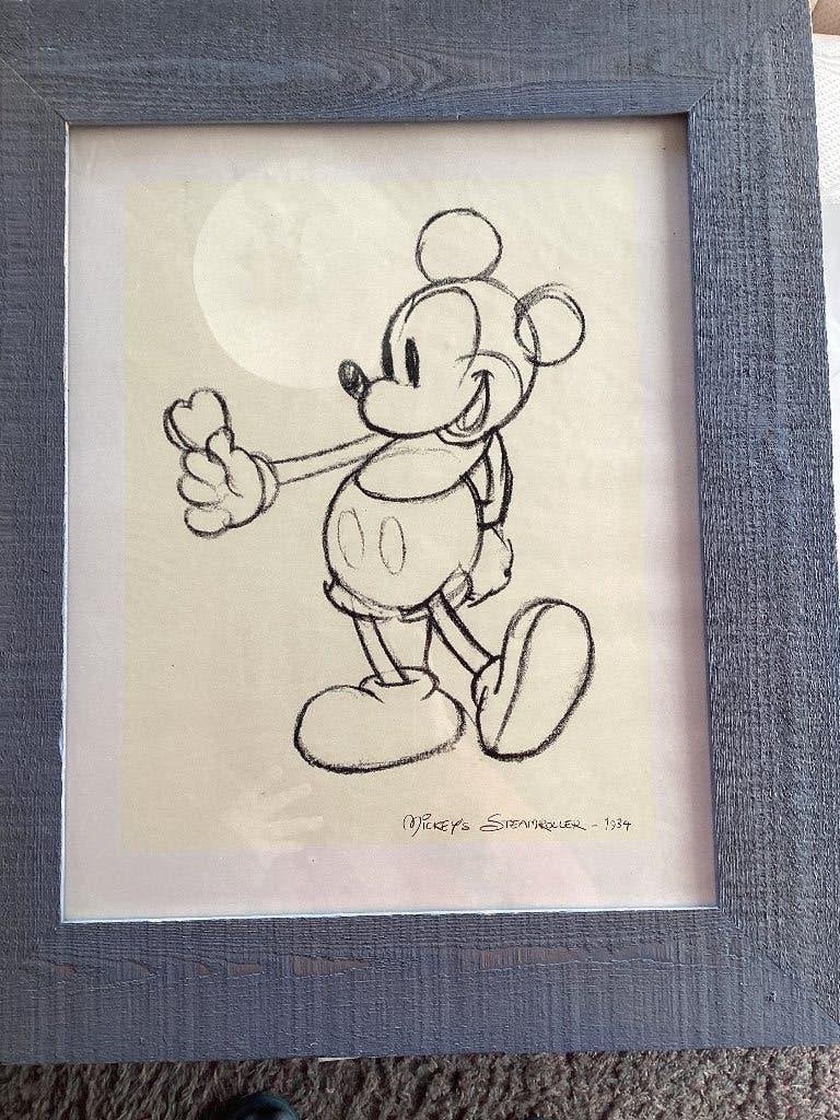 Disney schilderij, Ophalen, Overige figuren, Zo goed als nieuw, Plaatje of Poster
