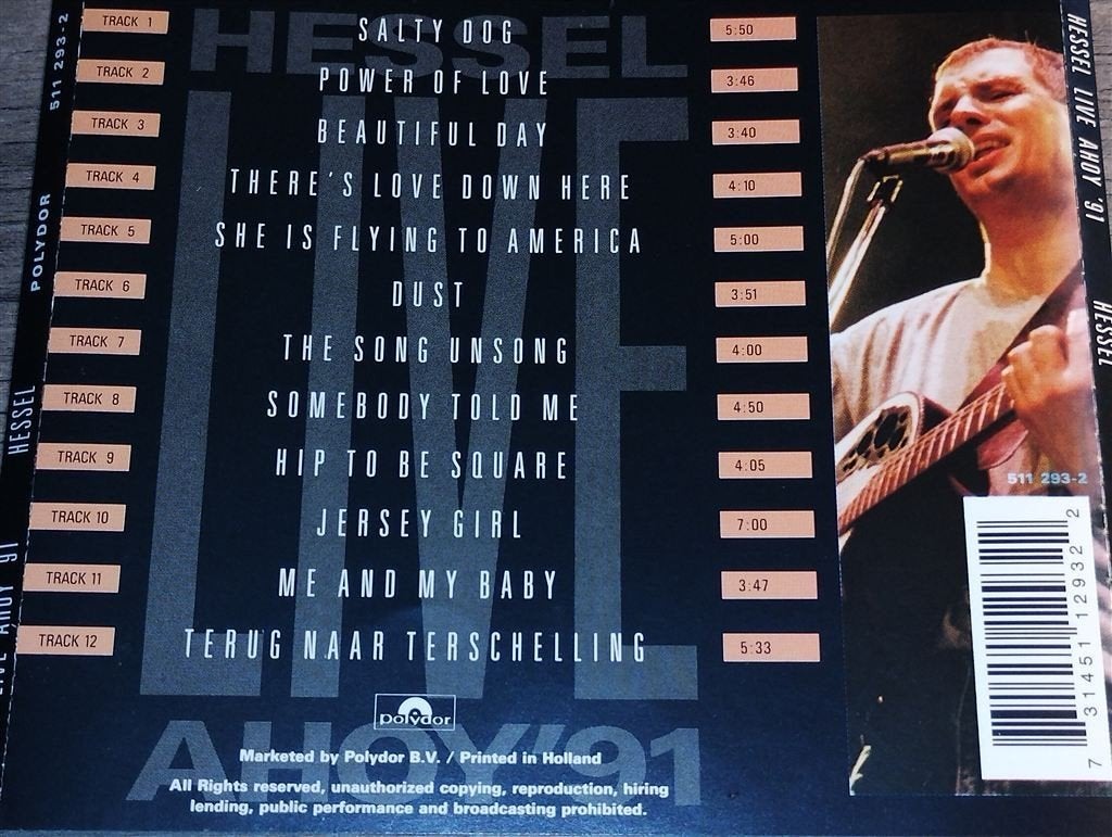Hessel – Live Ahoy \'91, Ophalen of Verzenden, Zo goed als nieuw, Poprock