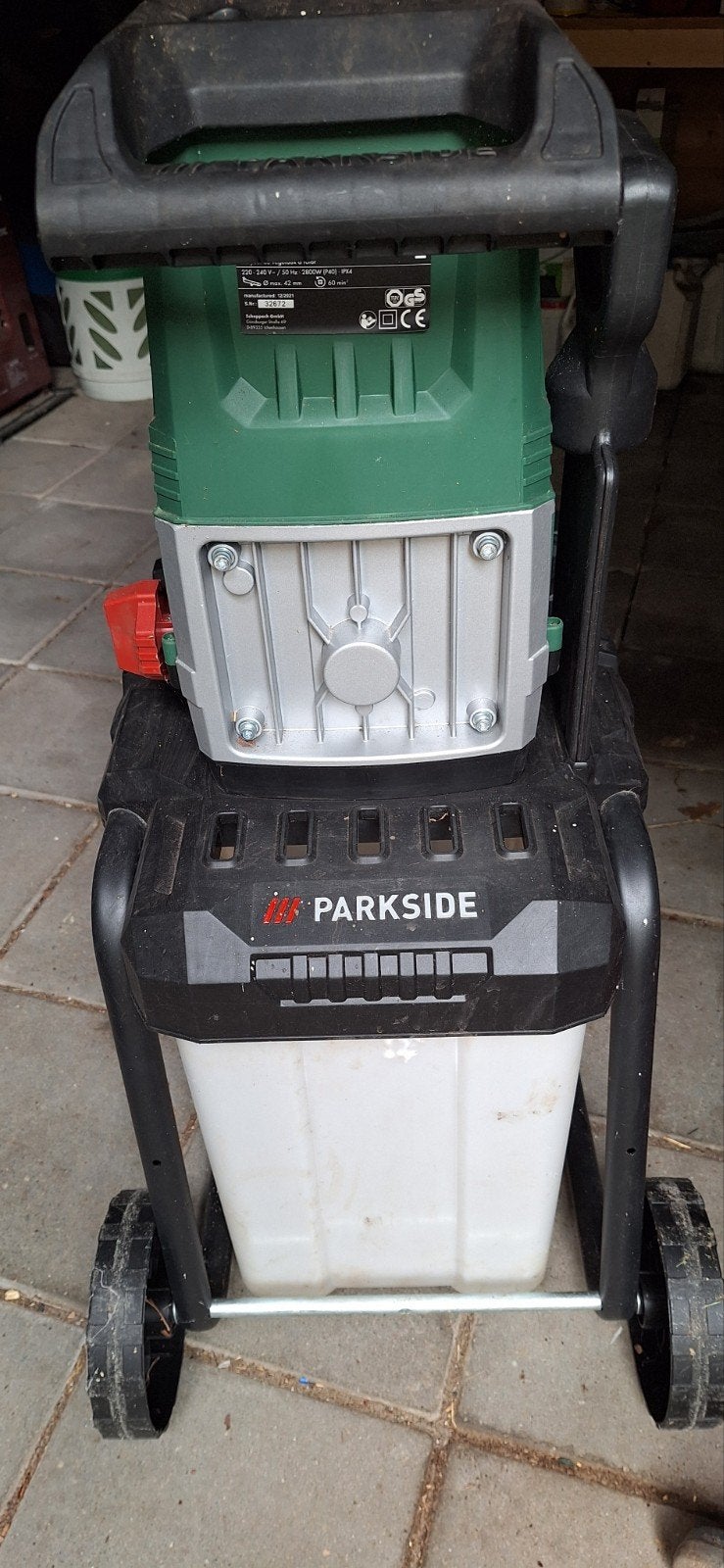 Defecte Parkside PWH 2800 B2 Hakselaar, Ophalen, Gebruikt, Parkside, Met opvangbak