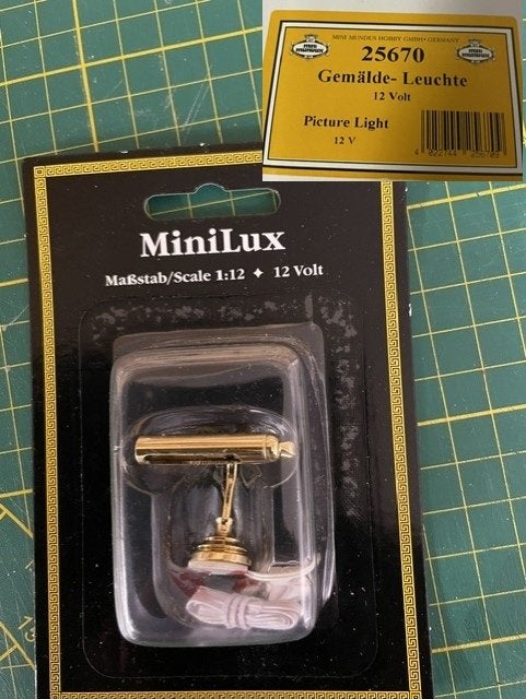 poppenhuis schilderijlamp Mini Mundus, Verzamelen, Ophalen of Verzenden, Nieuw, Poppenhuis