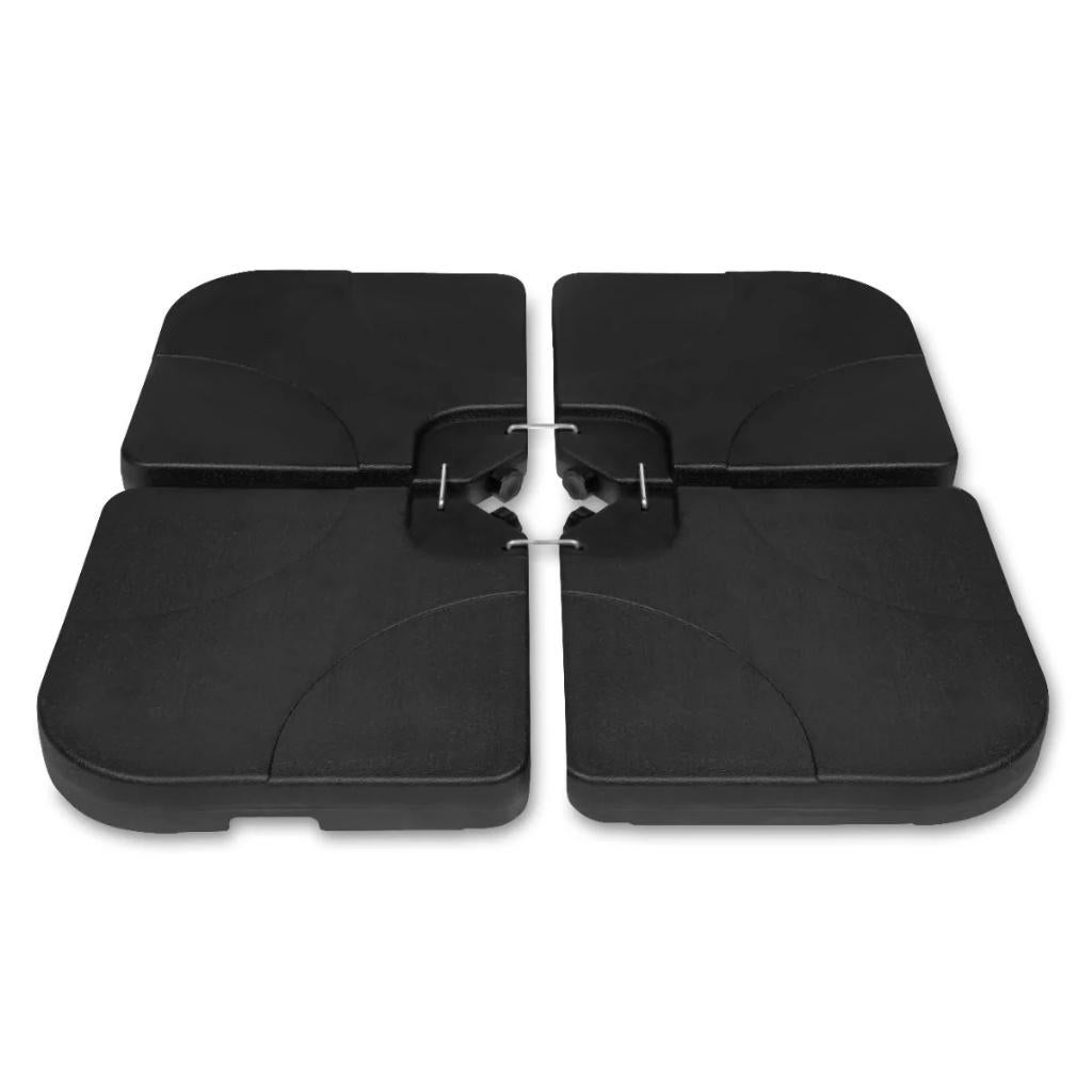 Parasolplaten kunststof vulbaar antraciet 20 kg, Tuin en Terras, Parasols, Ophalen of Verzenden, Zo goed als nieuw, Minder dan 1 meter