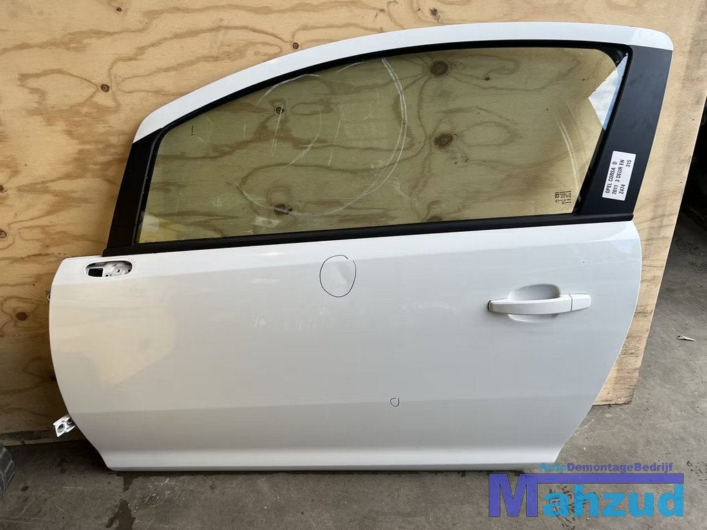 OPEL CORSA D Wit Z474 Links deur portier 3 deurs 2005-2014, Gebruikt, Deur, Opel Automobile GmbH, Ophalen of Verzenden