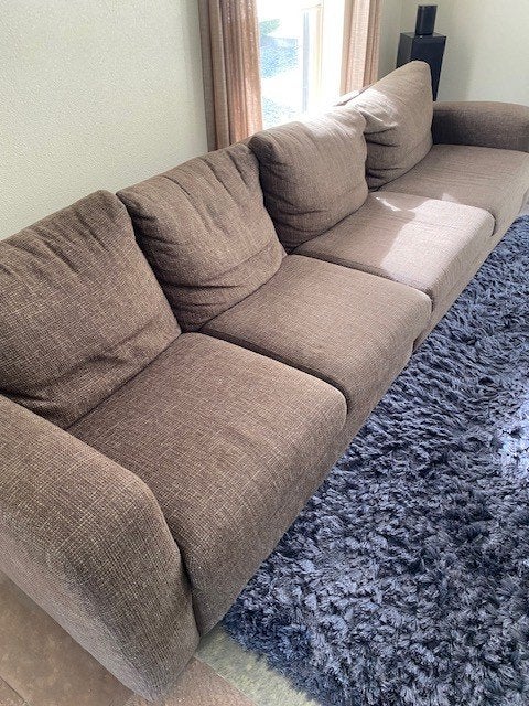 stoffen bank, Ophalen, Gebruikt, 300 cm of meer, 75 tot 100 cm