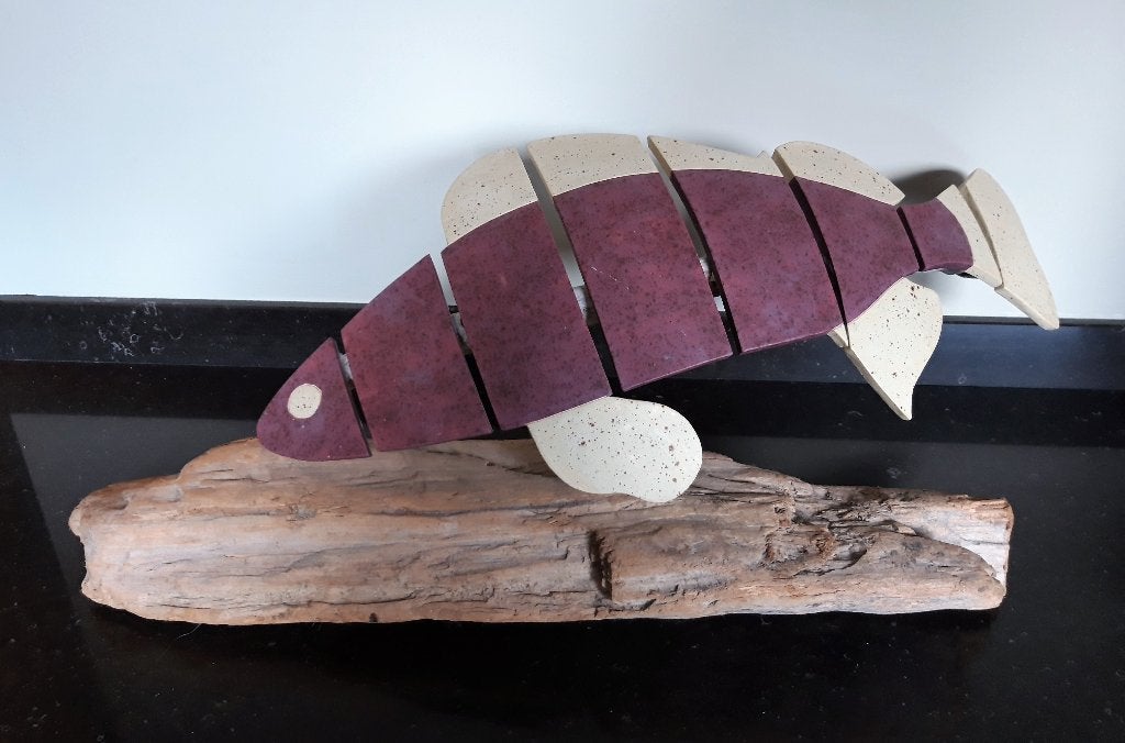 Keramiek Graatmager door Timo de Smet, Ophalen, Geglazuurd, 50 - 100 cm, Steen of Keramiek