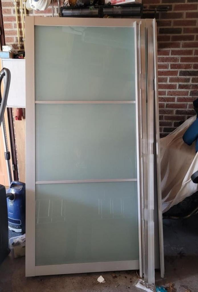 Gratis ikea schuifdeuren paxkast 4 stuks!, Doe-het-zelf en Verbouw, Deuren en Horren, Ophalen, Binnendeur, 200 tot 215 cm