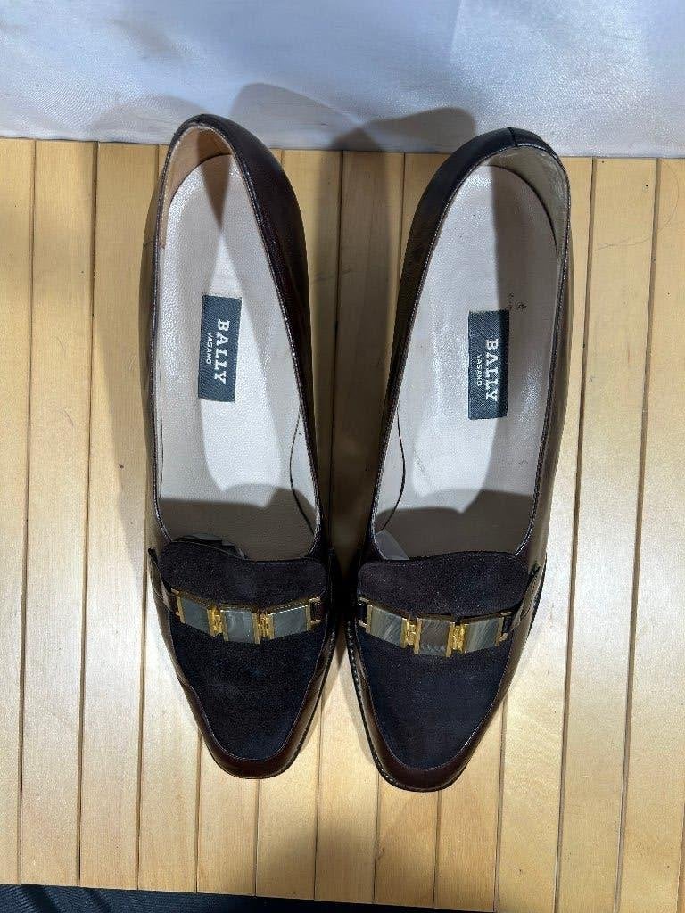 Bally, maat 41 e (smal) elegante bruine schoenen, Bruin, Verzenden, Zo goed als nieuw, Espadrilles of Moccasins