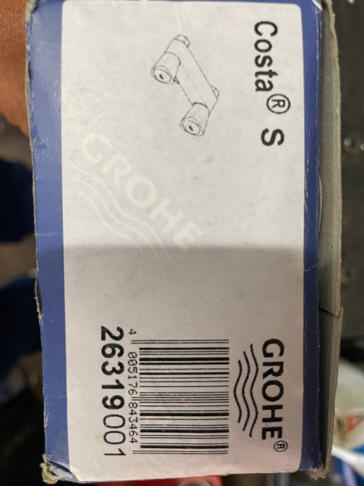 Grohe Costa S Kraan. 12 cm - Nieuw in doos, Ophalen, Nieuw, Chroom, Kraan