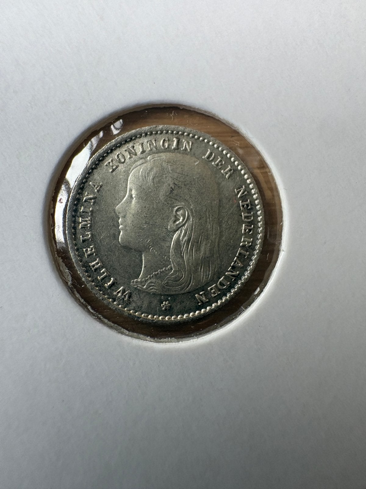 UNC 10 Cents 1897 Koningin Wilhelmina, Zilver, Ophalen of Verzenden, 10 cent, Koningin Wilhelmina