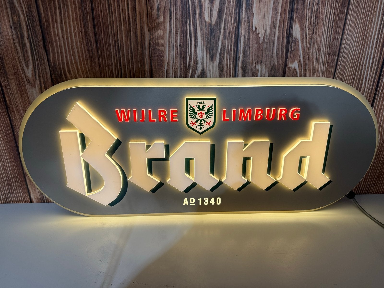 Bijzondere Brand bier horeca verlichting -  bar, Ophalen, Gebruikt, Lichtbak of (neon) lamp