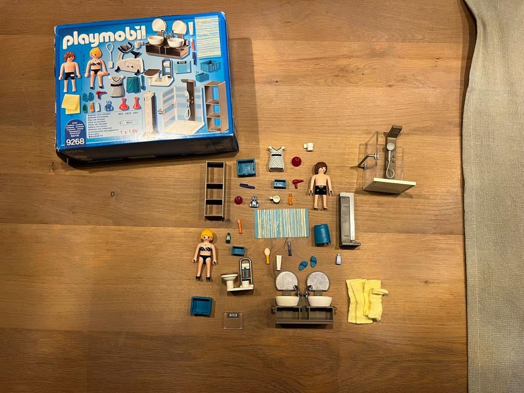 Playmobil Badkamer Set 9268 - Compleet met Figuren, Ophalen of Verzenden, Zo goed als nieuw, Jongen of Meisje