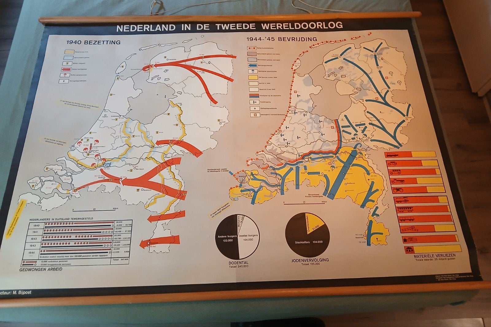 Schoolplaat Nederland in de Tweede Wereldoorlog 1940-1945, Ophalen, Geschiedenis
