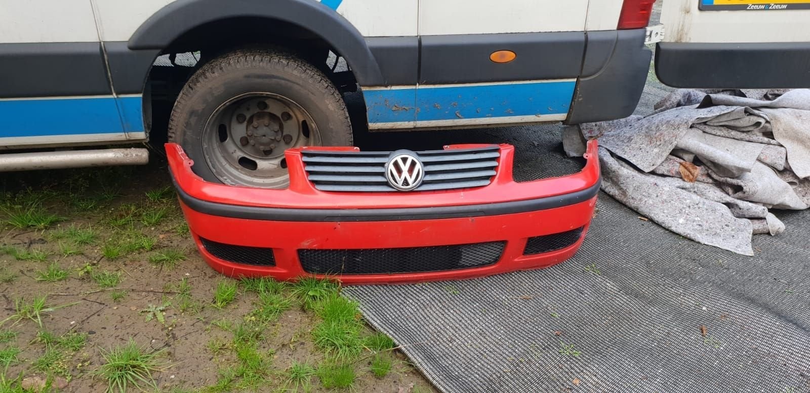 VW POLO VOORBUMPER BJ 2000 TOT 2002, Auto-onderdelen, Gebruikt, -, Voor, -