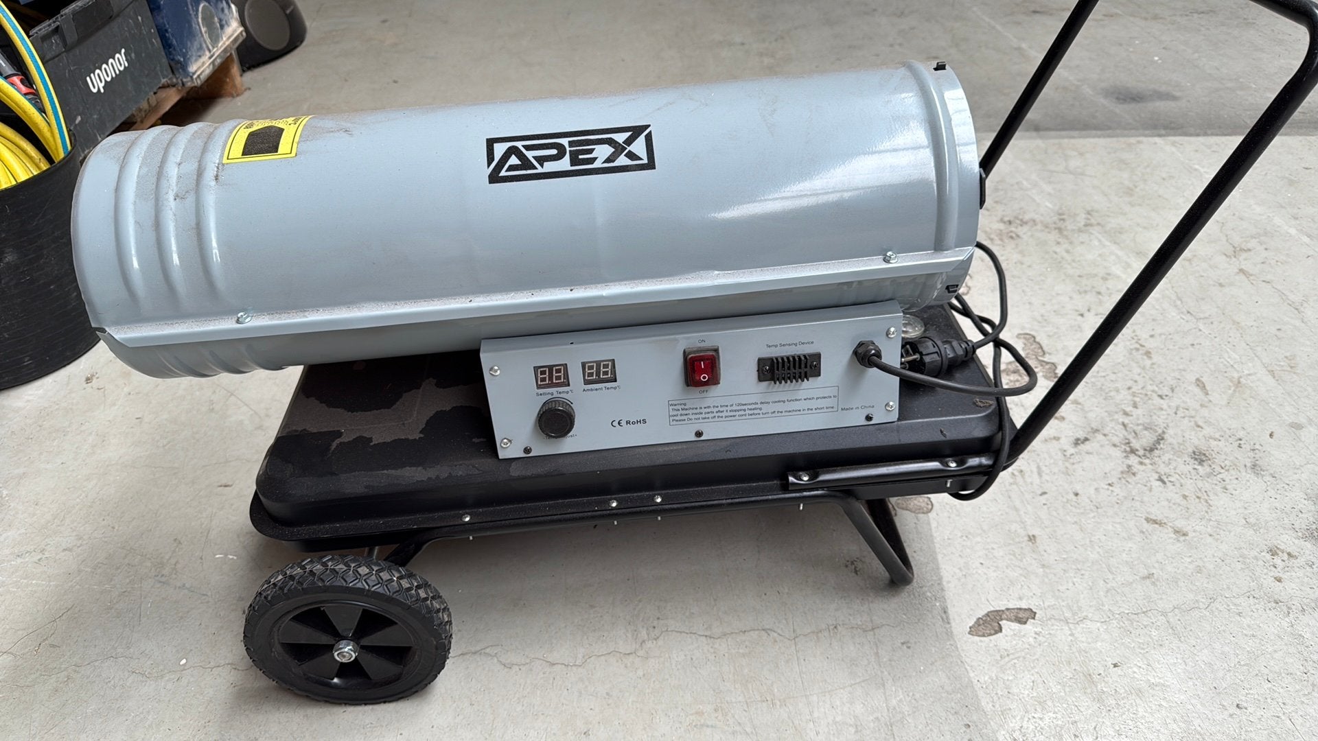 APEX Mobiele Kachel / Heater op wielen, Ophalen, 30 tot 80 cm, Gebruikt, Kachel