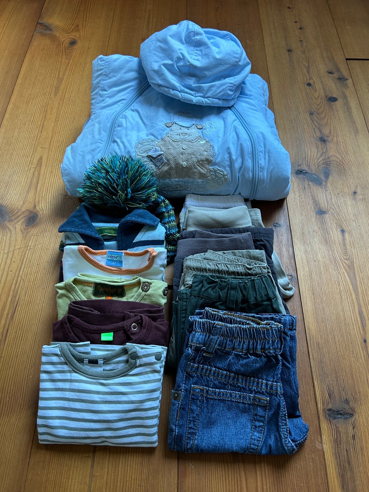 Pakket jongen maat 62 broeken/longsleeves/skipak, Ophalen of Verzenden, Gebruikt, Maat 62