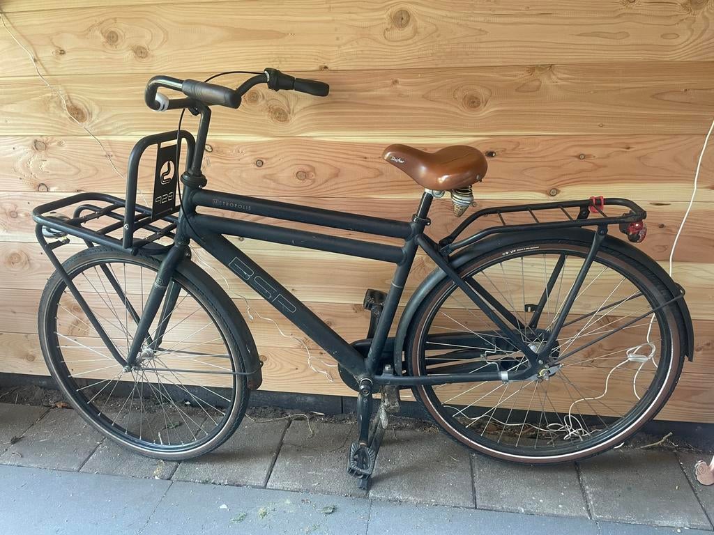 Herenfiets, Fietsen en Brommers, Fietsen | Heren | Herenfietsen, Terugtraprem, Gebruikt, Versnellingen, 53 tot 57 cm