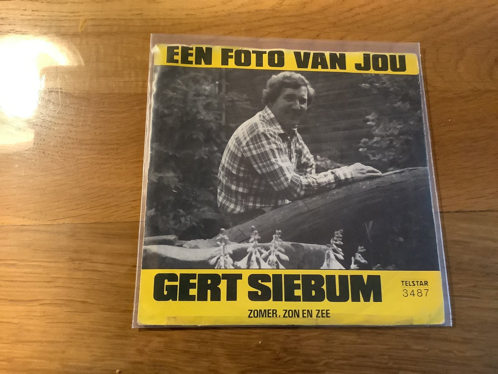 Gert Siebum.  Vinyl single. Een foto van jou.   Telstar 3487, Ophalen of Verzenden, Gebruikt, Overige formaten, Levenslied of Smartlap