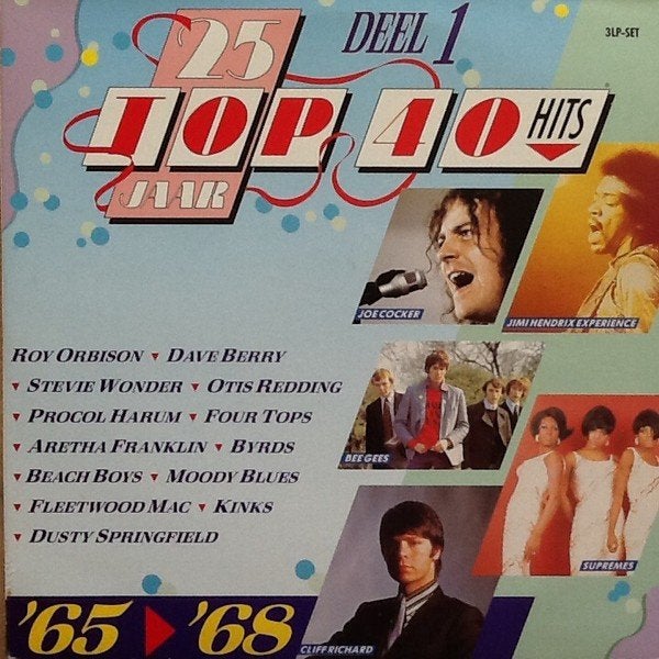 dubbel L.P. (1989) 25 Jaar Top 40 Hits - Deel 1 - 1965-1968, Cd's en Dvd's, Vinyl | Pop, Gebruikt, Pop, Complilatie, Ophalen of Verzenden