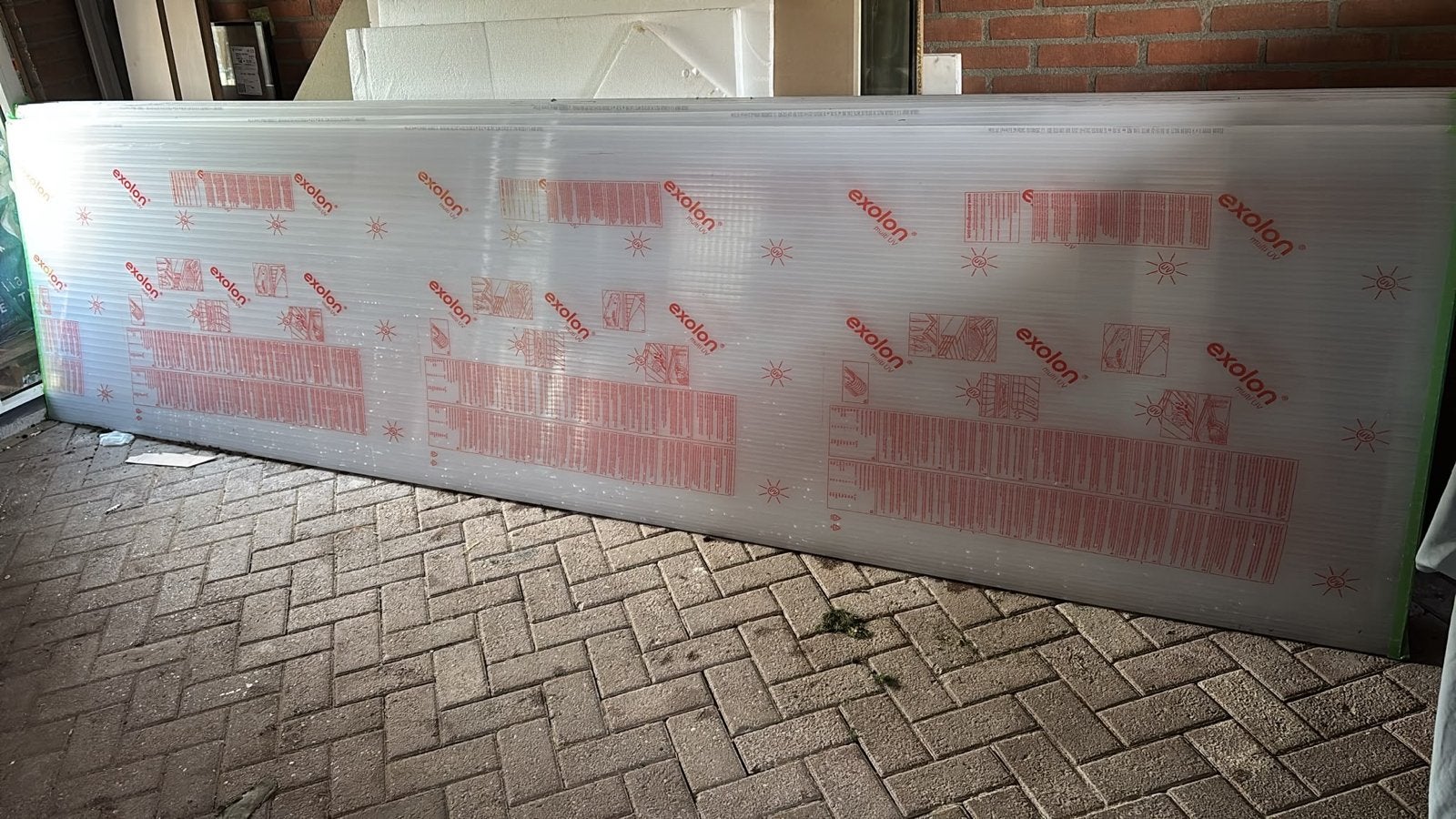 6x Nieuwe Exolon polycarbonaat plaat, transparant, Doe-het-zelf en Verbouw, Ophalen, Nieuw, Overige materialen, 20 tot 50 mm