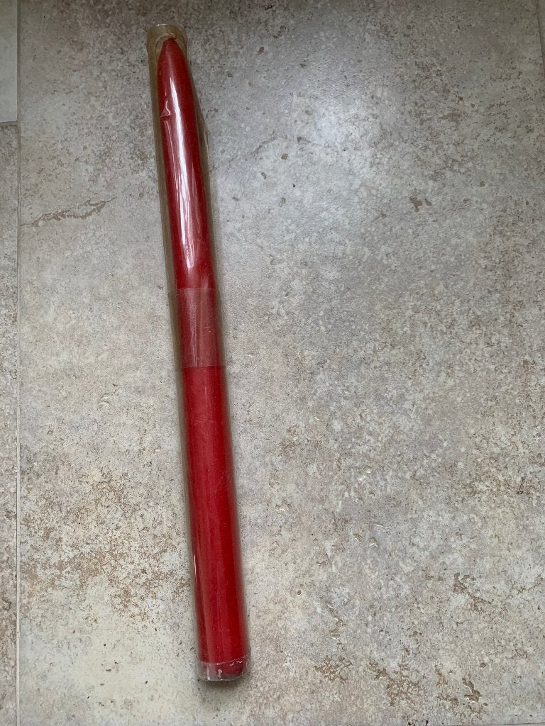 Grote Lange Rode Kaars Doorsnee: 4 cm & Lengte: 50 cm Nieuw, Ophalen of Verzenden, Nieuw, Kaars