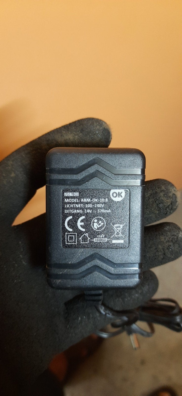 Oplader 14V 370mA (Model ABM-01-1400370), Ophalen of Verzenden
