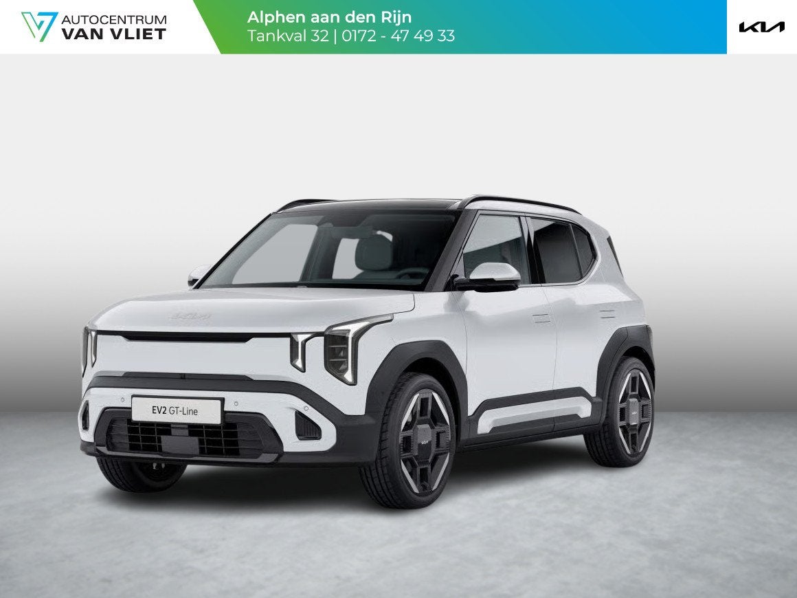 Kia EV2 GT-Line 61 kWh | Actieprijs* | 5p. | Navi. | Clima., Auto's, 136 pk, Verwarmde buitenspiegels, Wit, 360 min