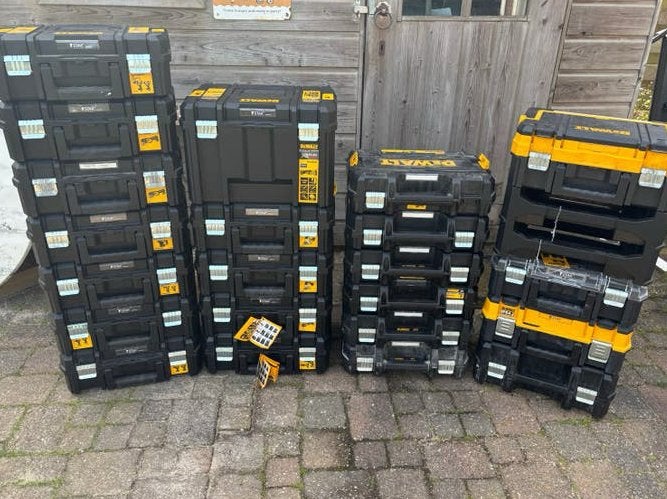 Dewalt Tstak koffers, koffertje nodig?, Ophalen of Verzenden, Zo goed als nieuw