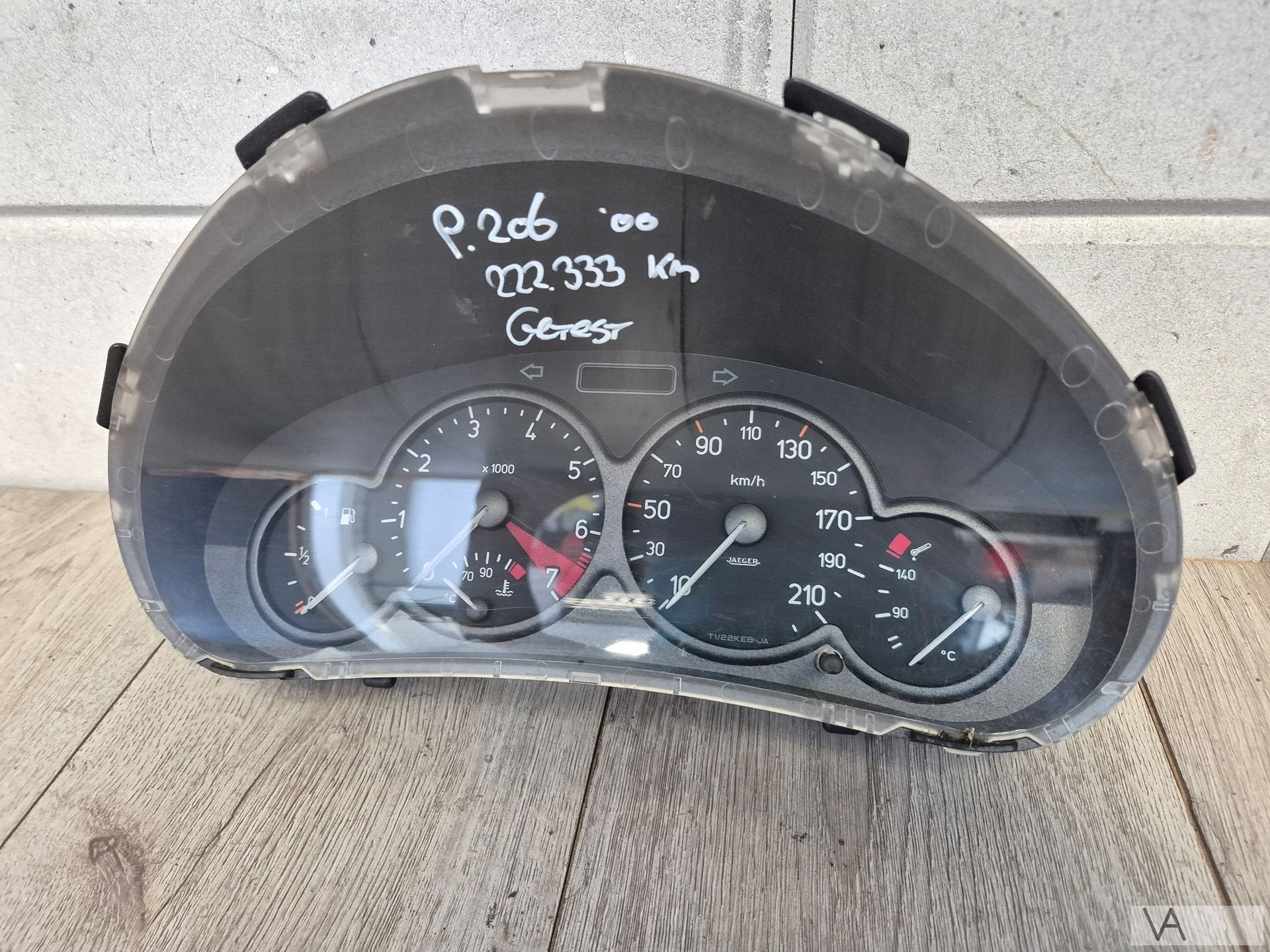 Cockpit teller van Peugeot 206 1999 - 2002 9643402280 GETEST, Auto-onderdelen, Gebruikt, -, -, Ophalen of Verzenden