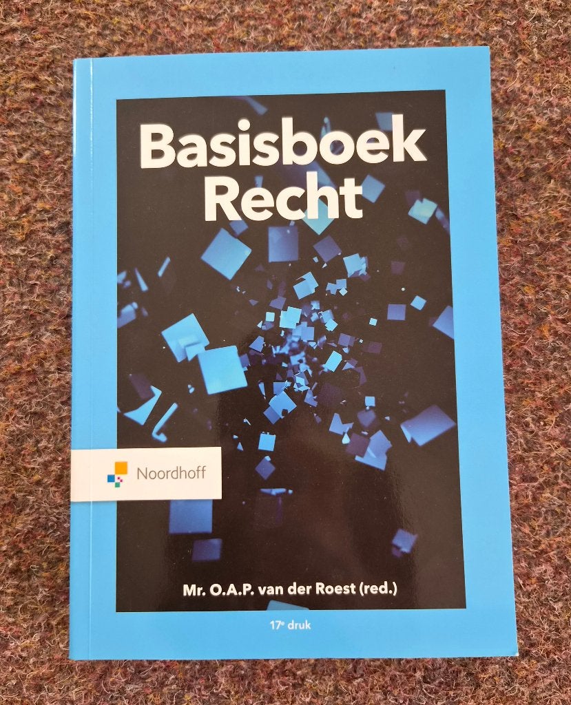 Basisboek Recht, Zo goed als nieuw, Noordhoff Uitgevers, Alpha, HBO