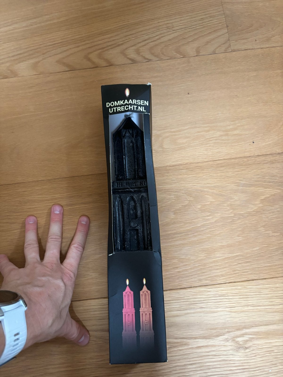 Domkaarsen Utrecht - Zwarte Domtoren Kaars, Ophalen of Verzenden, Kaars, Overige merken, Zwart