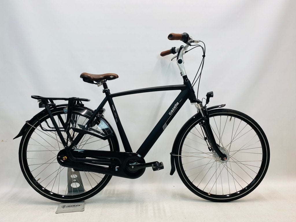 GAZELLE OrangeC7+ matzwart herenfiets L-57cm, Overige merken, Versnellingen, Ophalen of Verzenden, Zo goed als nieuw