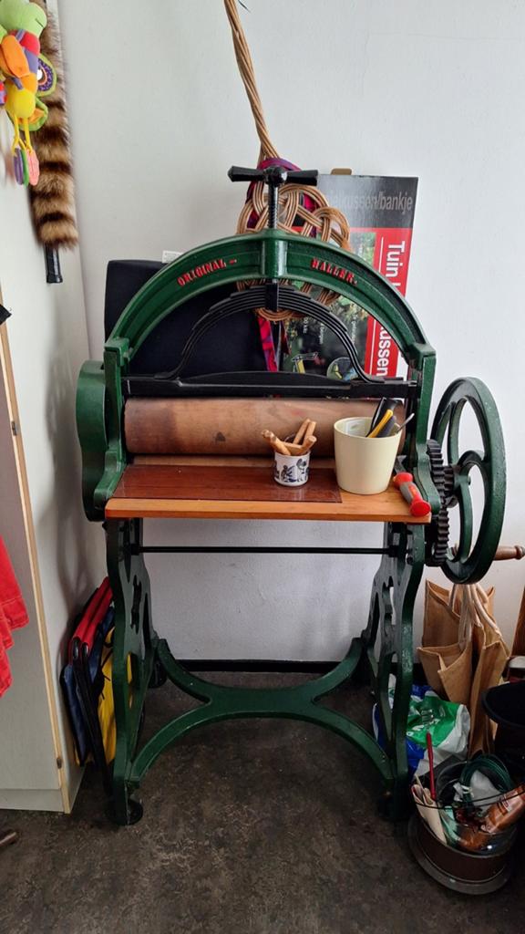Antieke Original Haller Wringer - Decoratief & Functioneel, Antiek en Kunst, Ophalen of Verzenden