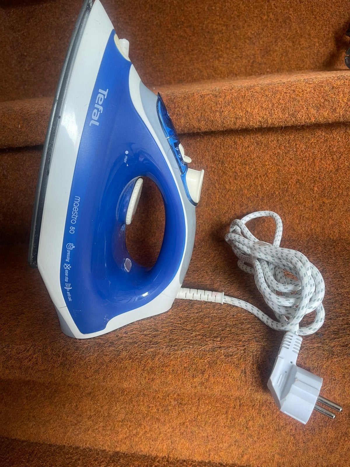 Stoomstrijkijzer Tefal, Ophalen of Verzenden, Gebruikt, Strijkijzer met snoer
