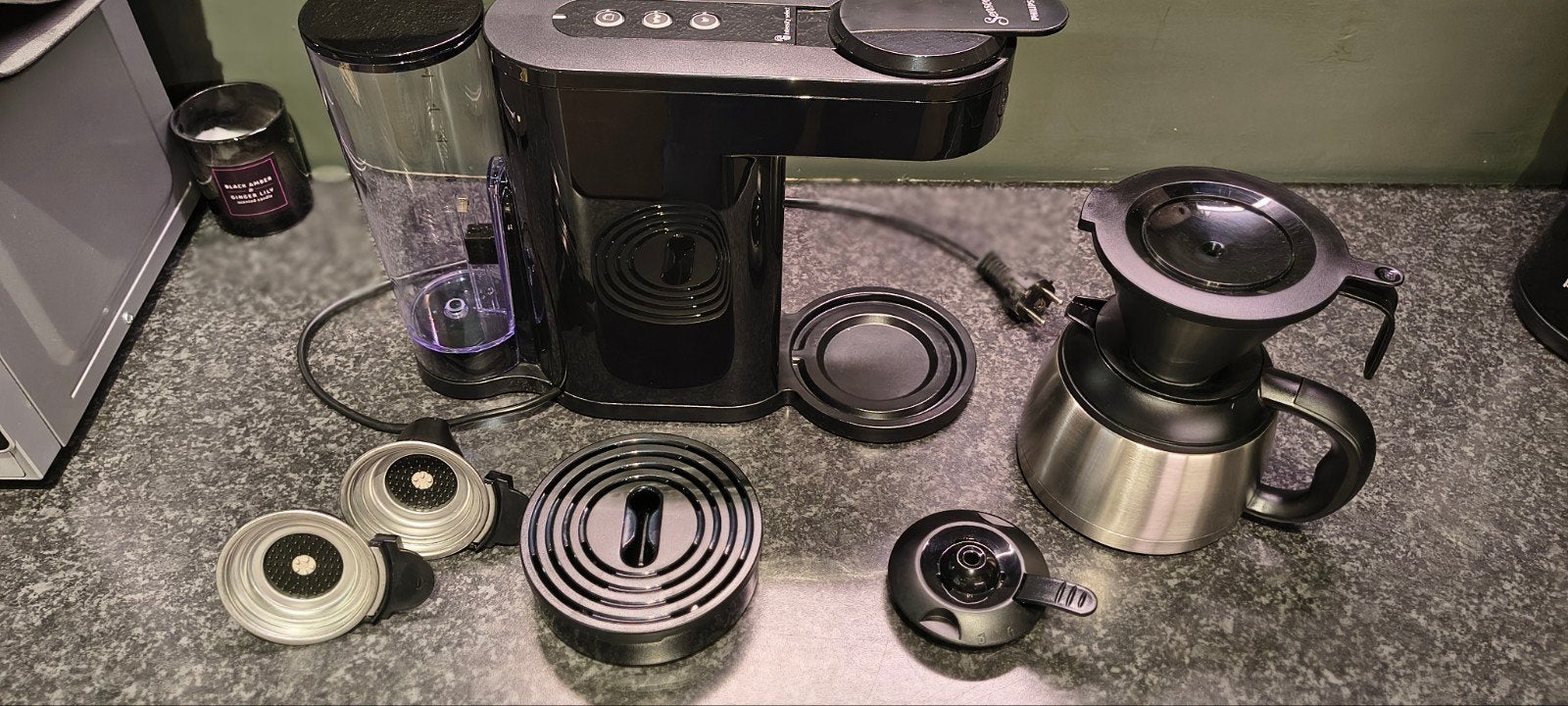 Philips Senseo Switch 2-in-1 Koffiezetapparaat Zwart, Afneembaar waterreservoir, 10 kopjes of meer, Ophalen of Verzenden, Zo goed als nieuw