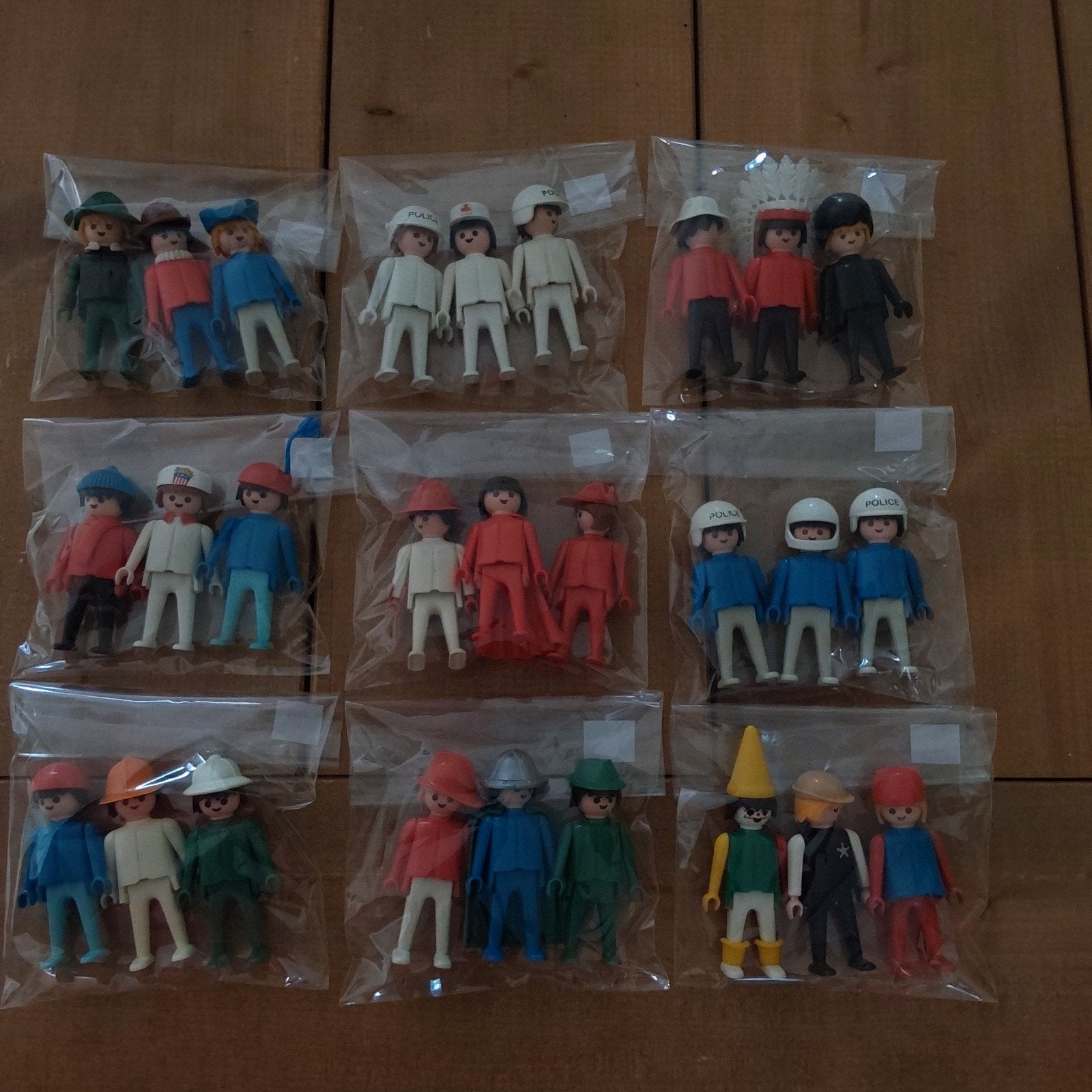 Vintage Playmobil Poppetjes - Jaren '70 Figuren . 27stuks, Gebruikt, Losse onderdelen, Figuren, Historisch