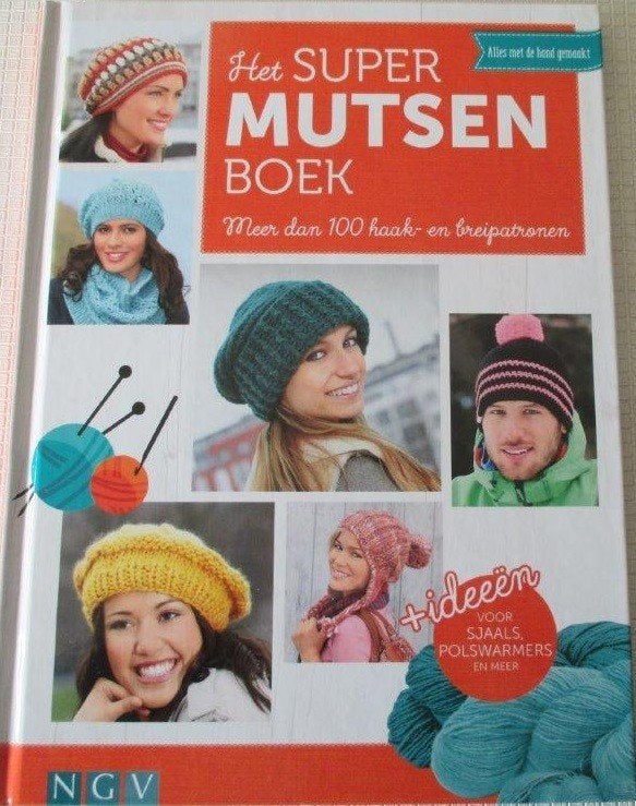 Breiboek,breien,haken,het super mutsen boek,NGV, Verzenden, Zo goed als nieuw, Breien of Haken, Patroon of Boek