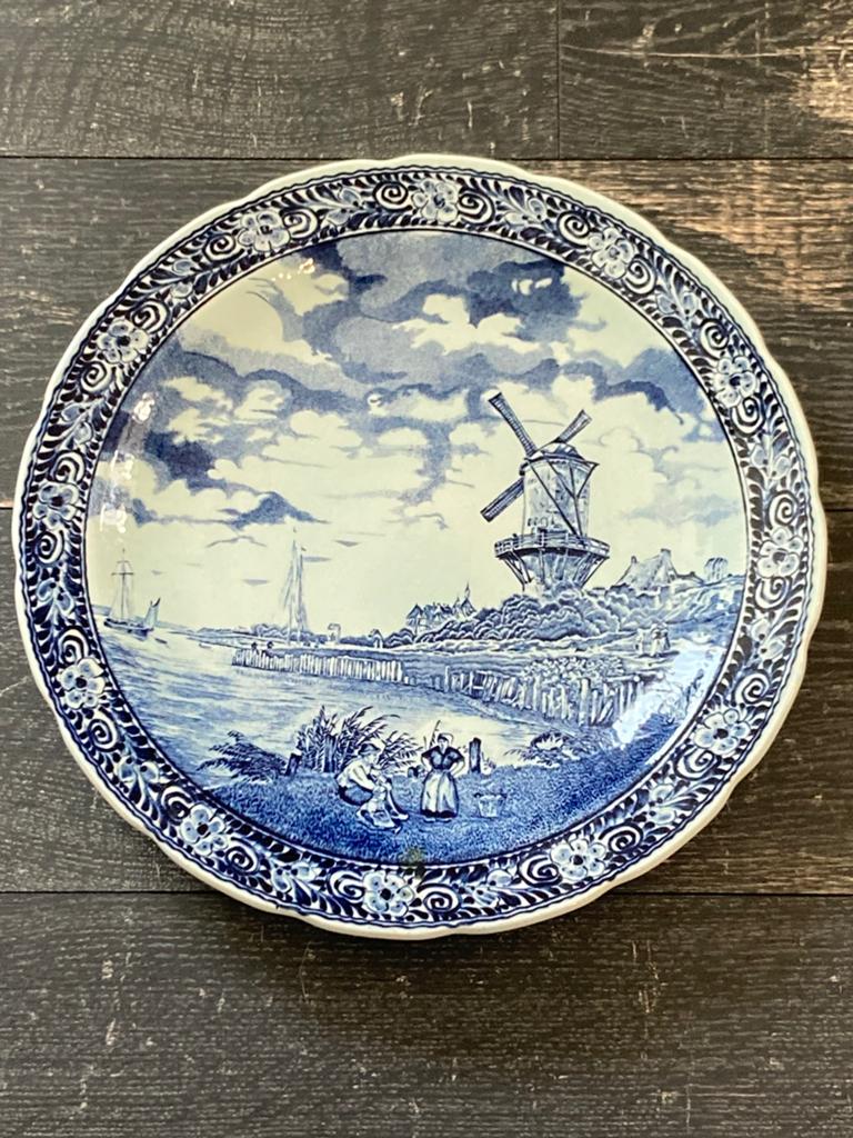 Delfts Blauw bord Boch (260526), Ophalen of Verzenden