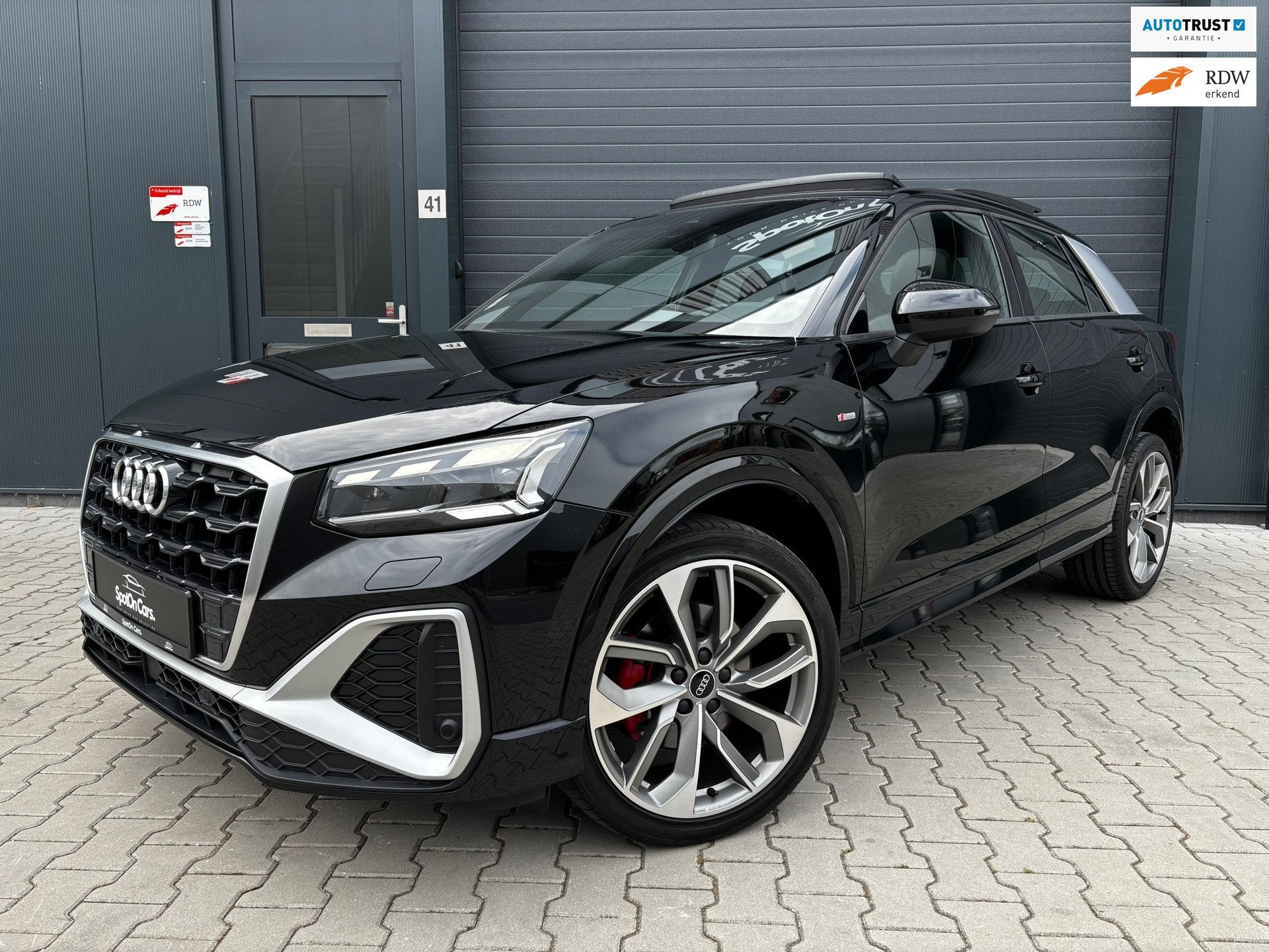 Audi Q2 35 TFSI 3x S-Line PANO MATRIX CAMERA ACC KEYLESS, Auto's, Audi, 4 cilinders, 150 pk, Zwart, Origineel Nederlands