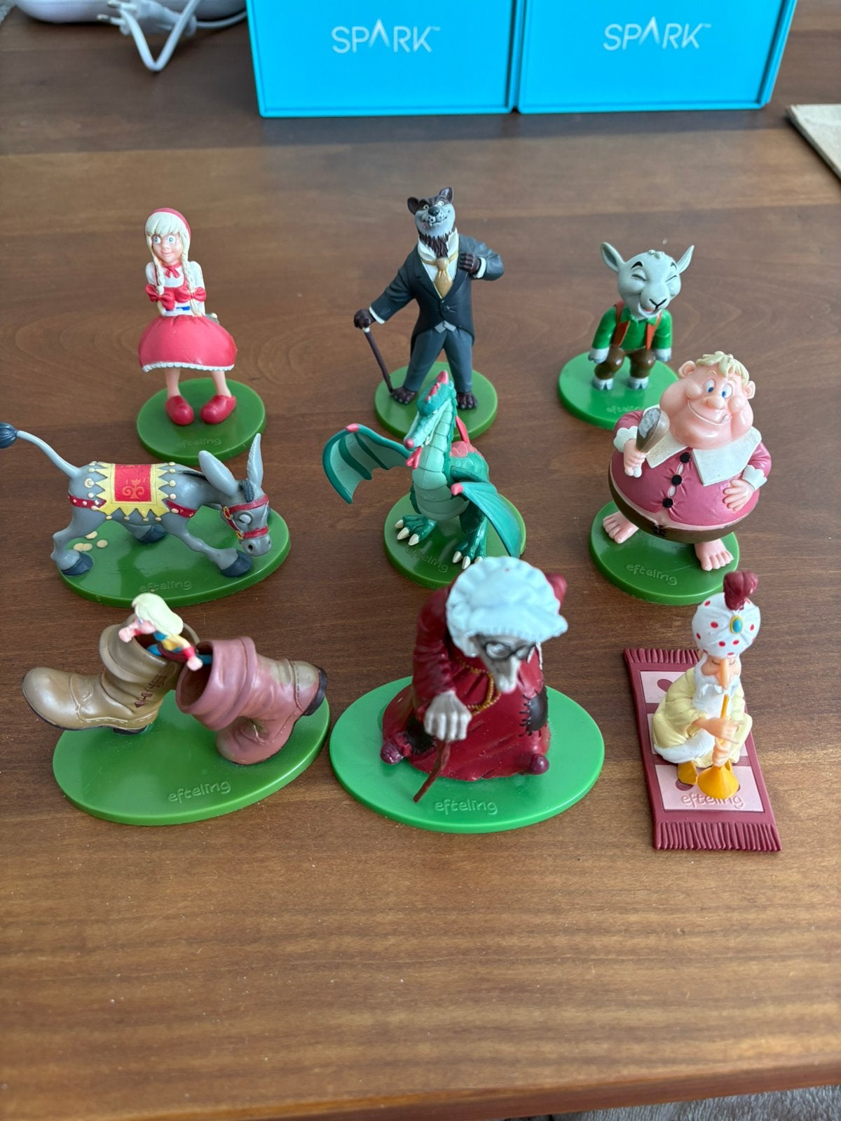 9 efteling figuren, Verzamelen, Ophalen of Verzenden, Overige figuren, Zo goed als nieuw, Beeldje of Figuurtje