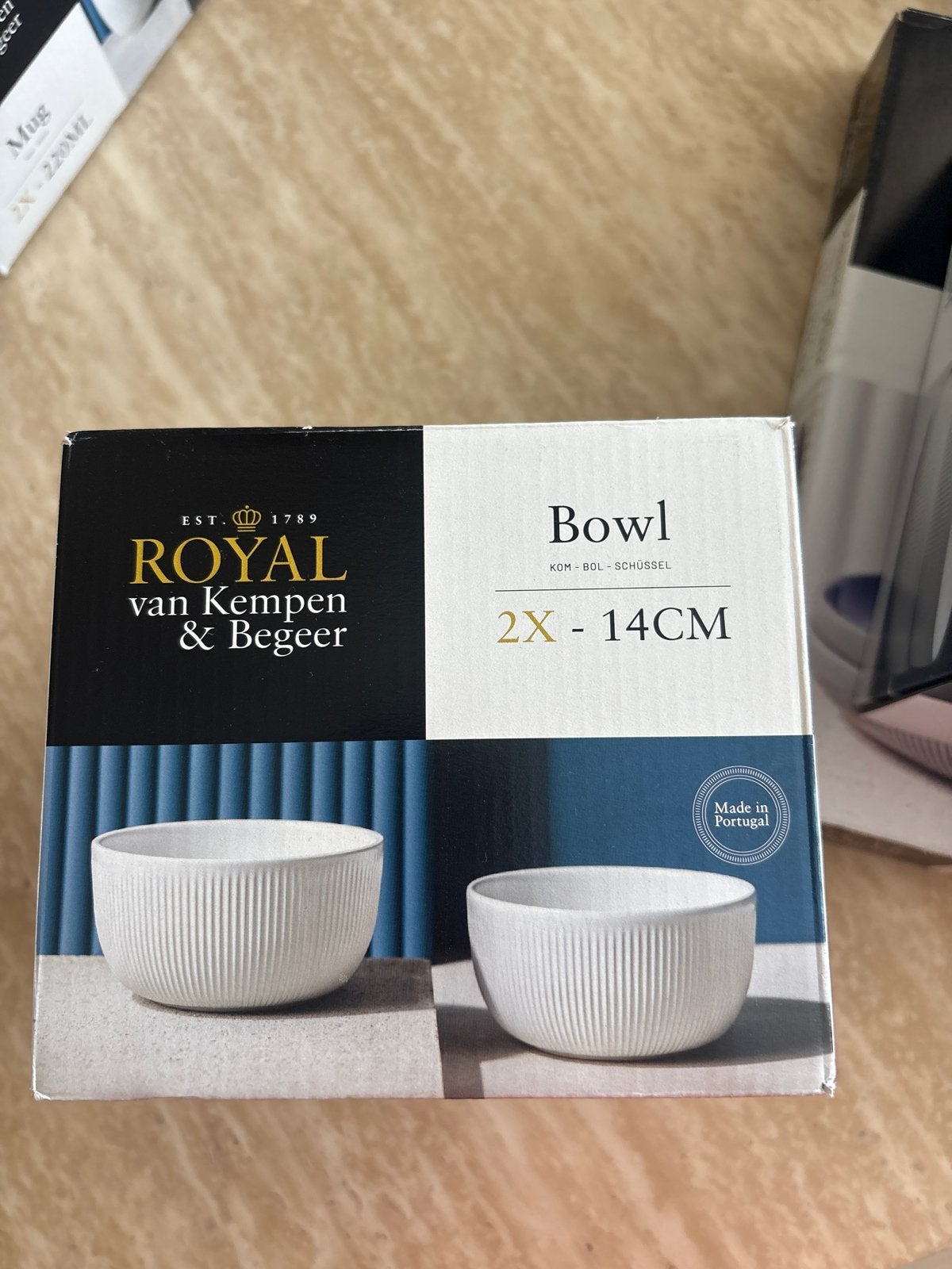 Royal van Kempen & Begeer kommen set - 2x 14cm, Ophalen, Overige merken, Keramiek, Nieuw