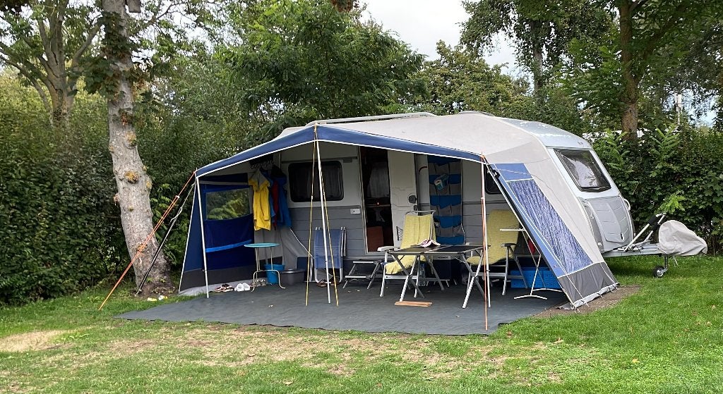 KIP TDB 47 Luifel met PALMA voorzetluifel, Caravans en Kamperen, Ophalen, Gebruikt