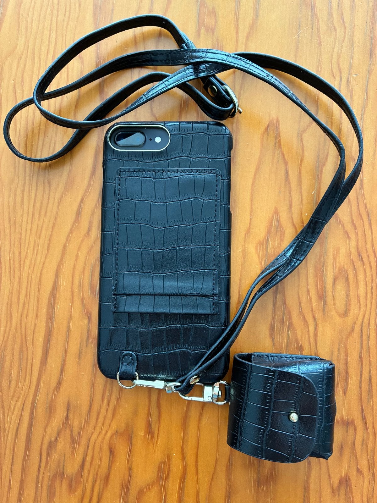 iPhone hoesje met koord + pasjeshouder / 8 Plus, 7 Plus,…, Telecommunicatie, Mobiele telefoons | Hoesjes en Frontjes | Apple iPhone