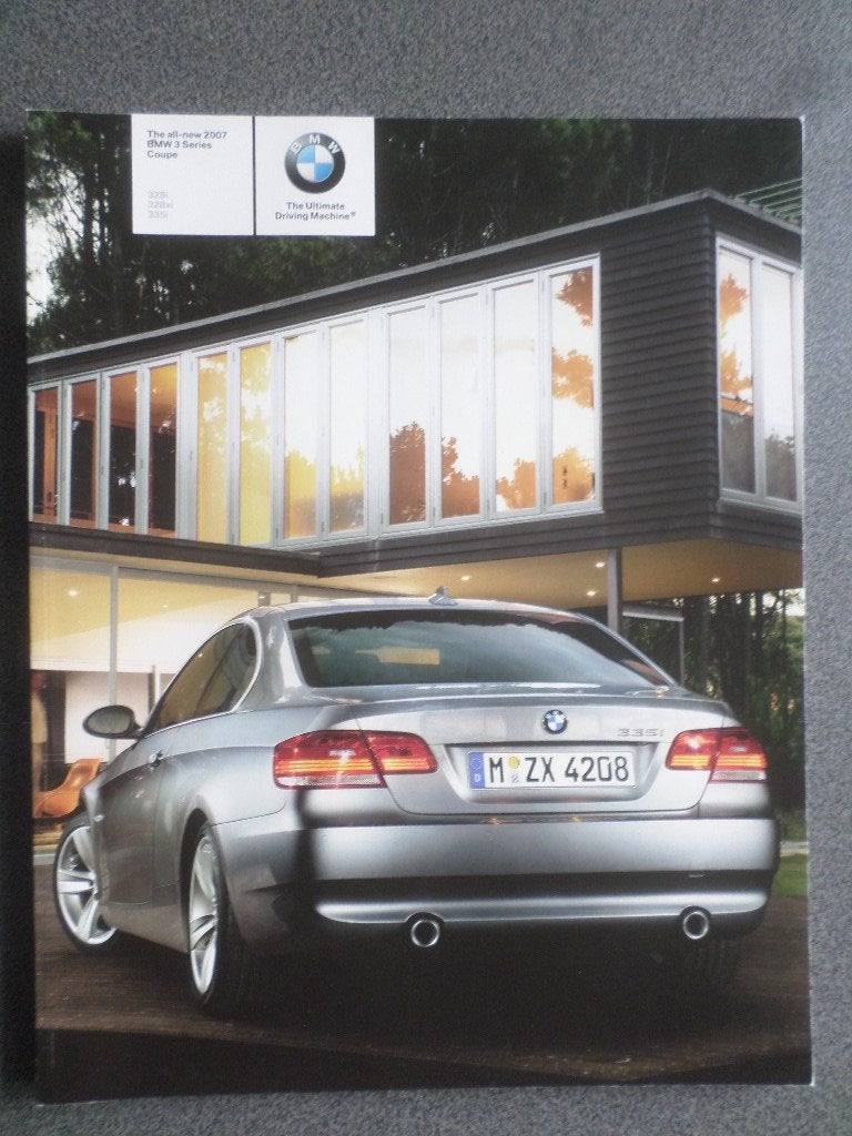 BMW Serie 328i 328Xi 335i Coupe 2007 Brochure, Ophalen of Verzenden, Zo goed als nieuw, BMW